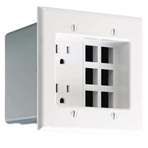 recess electrical box|recessed outlet box home depot.